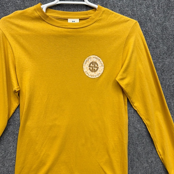 Simply Southern women's T Shirt long sleeve top too blessed chicken size S Small - Picture 4 of 6